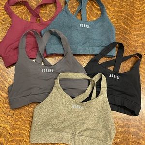 Nobull sports bra bundle! 5 size M bras